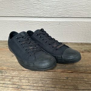 Converse Black Monotone Low Top Sneakers